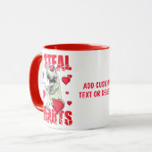 Mug J'vole des cœurs Loveasaurus Rex Valentin (Devant gauche)