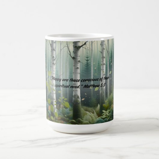 Mug JW 2026 Year Text Birch Tree Landscape (Centre)
