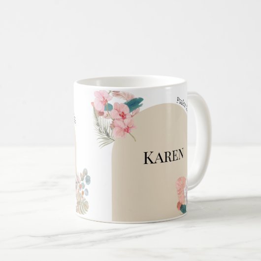 Mug JW Custom 2023 année texte Psalm 119:160 arc boho (Devant droit)