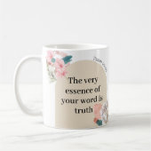 Mug JW Custom 2023 année texte Psalm 119:160 arc boho (Gauche)