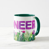 Mug JW Pioneer Purple Lettres & Cactus Envelopper Auto (Devant droit)