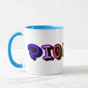Mug JW Pioneer Spray Paint Lettres Envelopper autour d