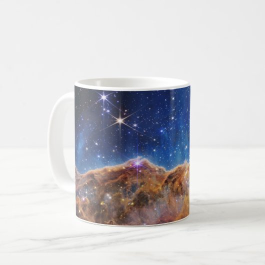 Mug JWST James Webb Télescope Spatial Falaises cosmiqu (Devant gauche)