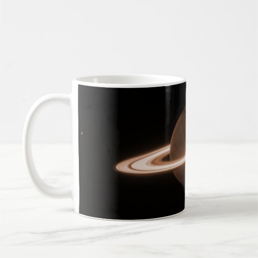 Mug JWST James Webb télescope spatial Saturn Infraroug (Gauche)