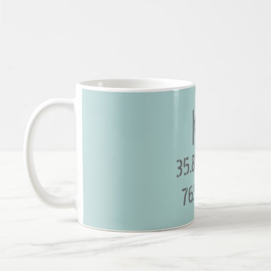 Mug K2 Latitude et longitude (Gauche)