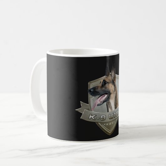 Mug K9 unité - Malinois - berger belge (Devant gauche)