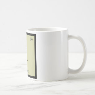 Mug K - Élément de Tableau périodique de chimie de