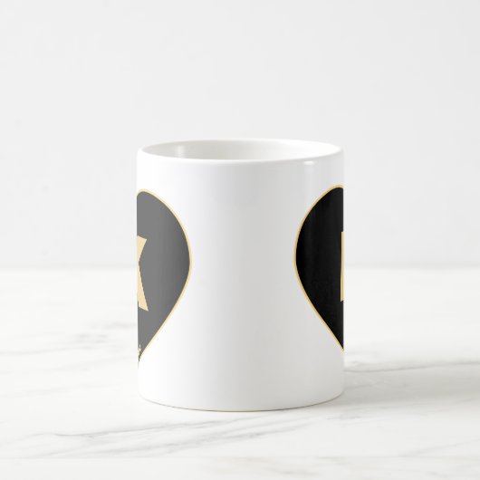 Mug K-Heart Noir & Or (Centre)