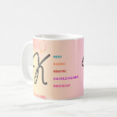 Mug "K" initial (11oz) (Devant gauche)