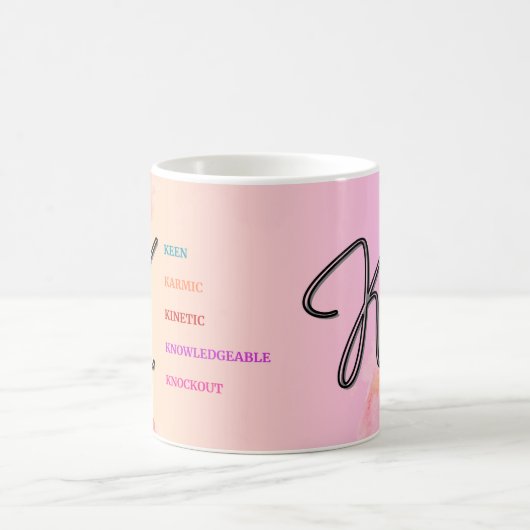Mug "K" initial (11oz) (Centre)