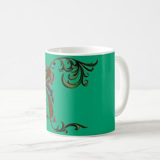 Mug K initial éclairé (Devant droit)