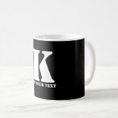 Mug K  Monogramme Classique Tendance Modèle de Mariage (Devant droit)
