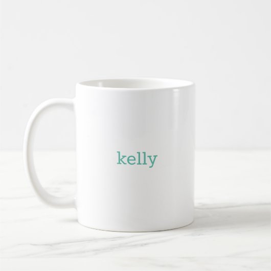 Mug K Monogramme floral initial (Gauche)