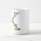Mug K Monogramme Mug, Floral K Initial, Botanique (Centre)