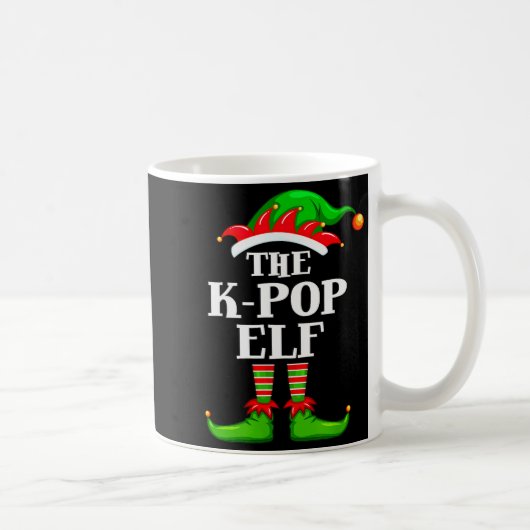 Mug K-p Elf Matching Family Group Christmas Party Pyja (Droite)