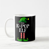 Mug K-p Elf Matching Family Group Christmas Party Pyja (Gauche)