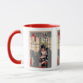 Mug KABUKI , Toyohara,kunichika (Gauche)