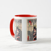 Mug KABUKI , Toyohara,kunichika (Devant gauche)