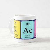 Mug Kacper (tasse de nom de table périodique) (Devant gauche)