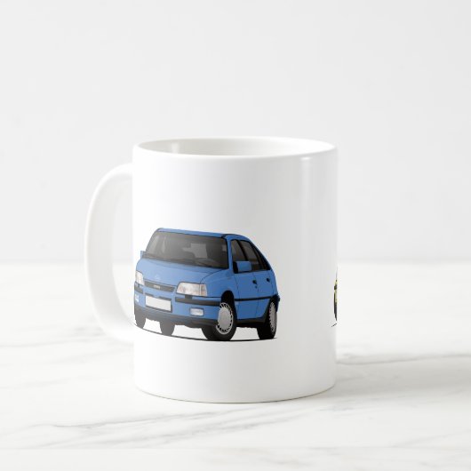 Mug Kadett E GSi - 2 images - (Devant gauche)