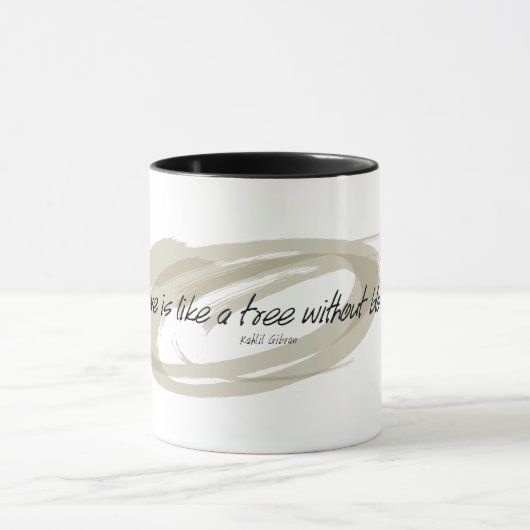 Mug Kahlil Gibran Life Without Love Citation (Centre)