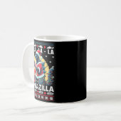 Mug Kaiju Christmas Santazilla Japanese Monster Dinosa (Devant gauche)