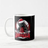 Mug Kaiju Christmas Santazilla Japanese Monster Dinosa (Gauche)