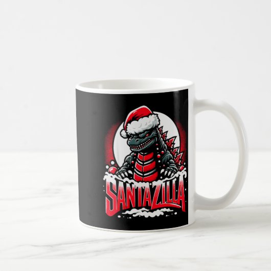 Mug Kaiju Christmas Santazilla Japanese Monster Dinosa (Droite)