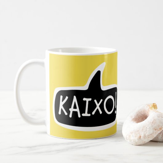 Mug KAIXO ! Pays basque Bonjour bulle vocale (Avec donut)