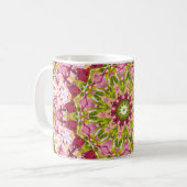 Mug Kaleidescope rose et vert Ola Boo (Devant gauche)