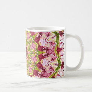 Mug Kaleidescope rose et vert Ola Boo