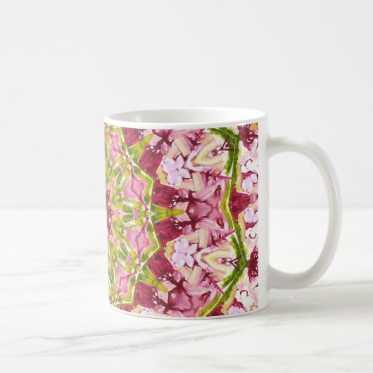 Mug Kaleidescope rose et vert Ola Boo (Droite)