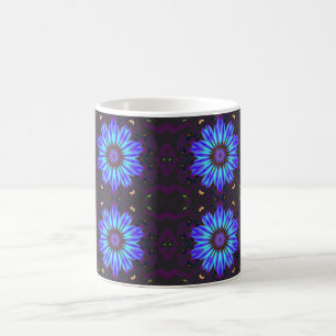 Mug Kaleidoscope à fleurs bleues