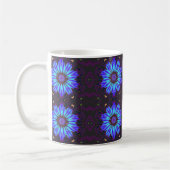Mug Kaleidoscope à fleurs bleues (Gauche)