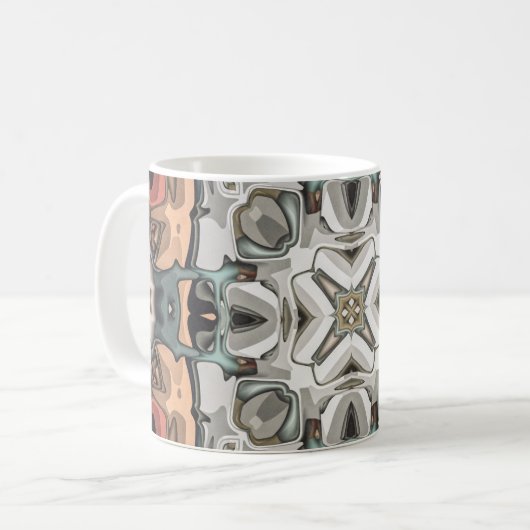 Mug Kaleidoscope Abstrait (Devant gauche)