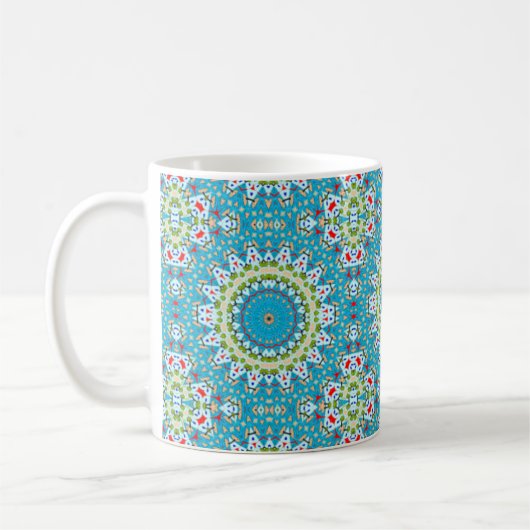 Mug Kaleidoscope aux tons bleus (Gauche)
