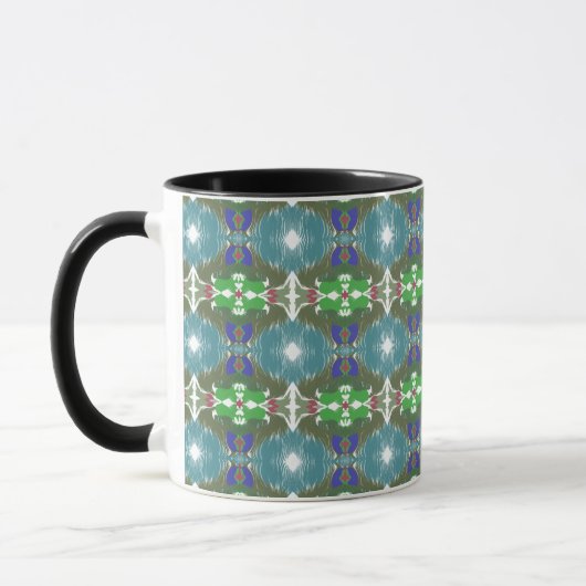 Mug Kaléidoscope de la marée émeraude (Gauche)