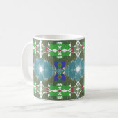 Mug Kaléidoscope de la marée émeraude (Devant gauche)