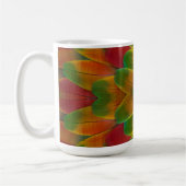 Mug kaléidoscope de plumes de perroquet ara (Gauche)