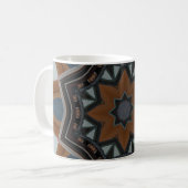 Mug Kaléidoscope étoile marron (Devant gauche)