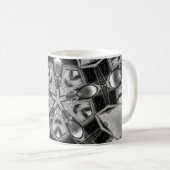 Mug Kaléidoscope étoile sombre (Devant droit)