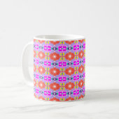 Mug Kaleidoscope Fleur Solaire (Devant gauche)