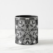 Mug Kaléidoscope gris foncé Star... (Centre)