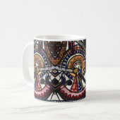Mug Kaleidoscope-Hand Painted Modern Geometric  (Devant gauche)
