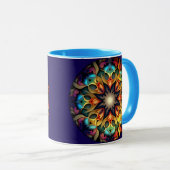 Mug Kaleidoscope Mandala Flower Design-23091 (Devant droit)