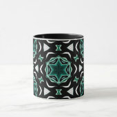 Mug kaléidoscope marocain-africain motif sombre (Centre)