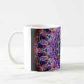 Mug Kaléidoscope pourpre de Lotus (Gauche)