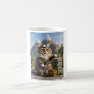 Mug KAM KAM The Voxel Explorer Réaliste Gamer Chat Art