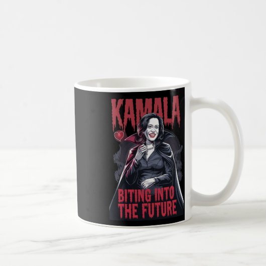 Mug Kamala Biting The Future Vampire Kamala Harris Hal (Droite)
