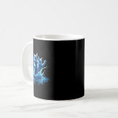 Mug Kamala Blue Cats Wave - Mignonne Pour Les Propriét (Devant gauche)